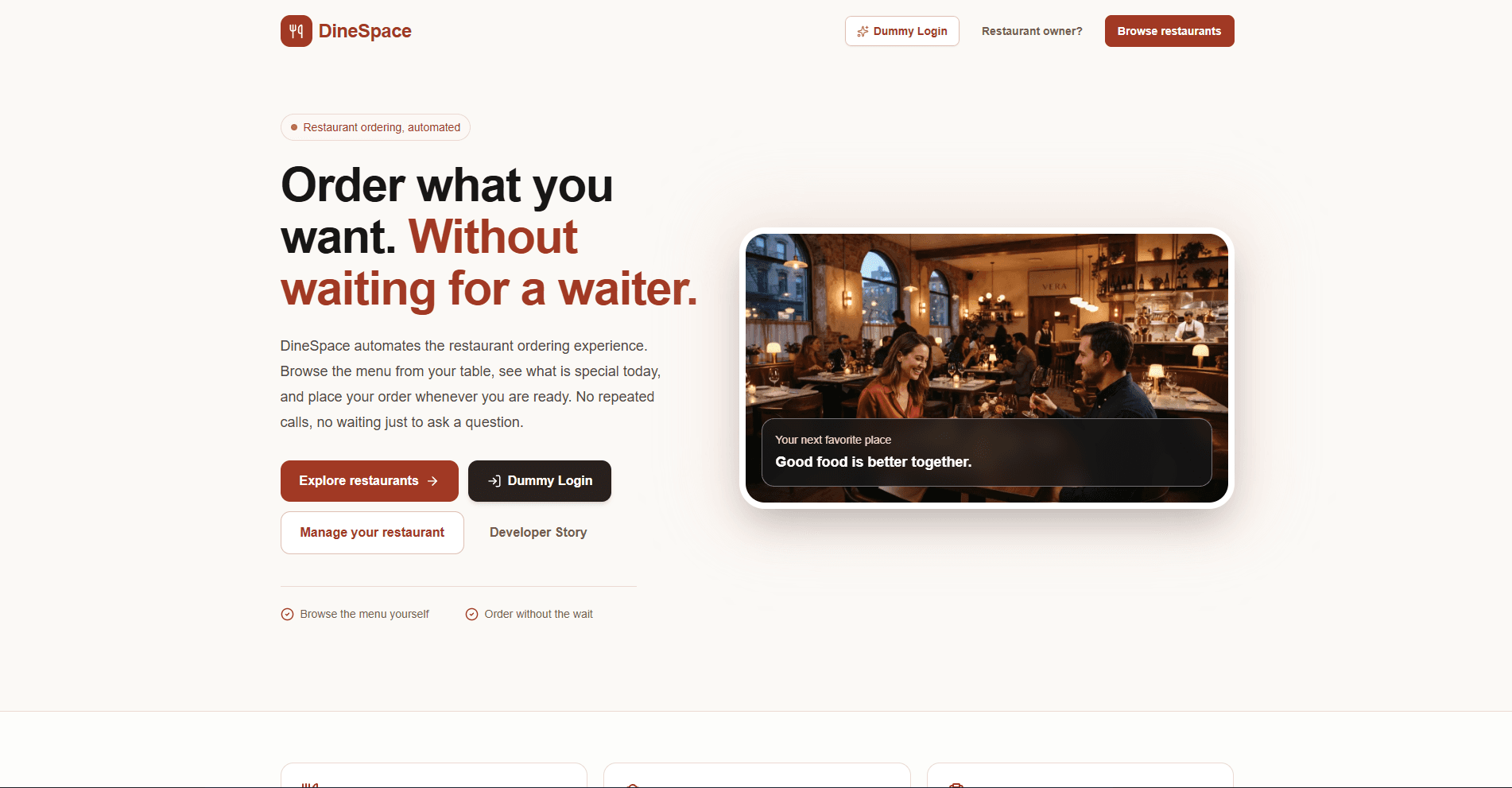 DineSpace preview