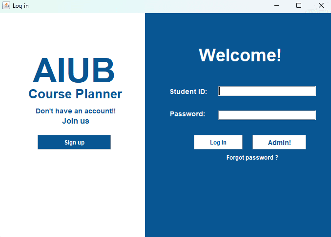 AIUB Course Planner preview